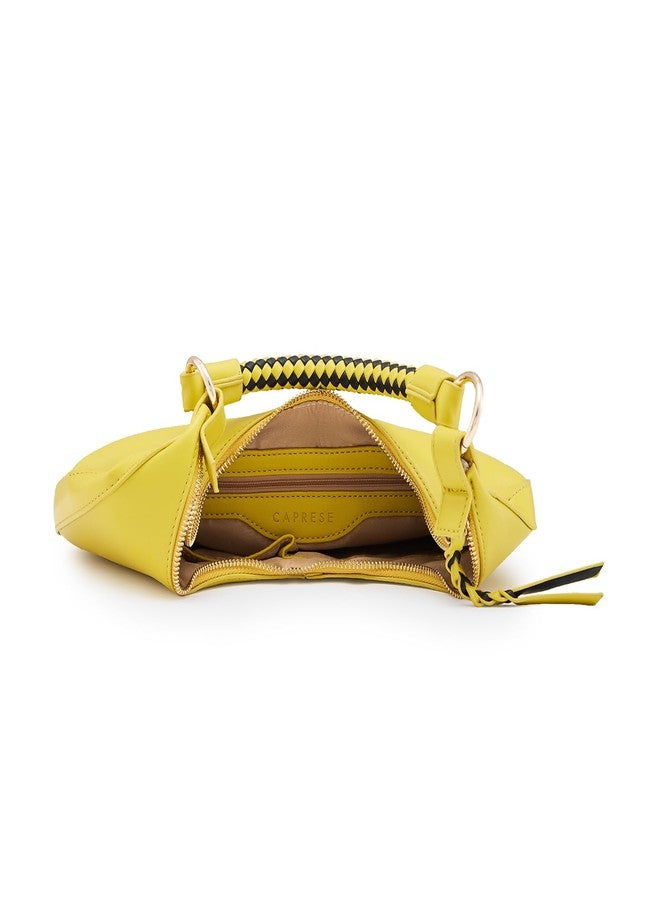 كابريس حقيبة كابريس ميندي هوبو، متوسطة الحجم | حقيبة كتف أنيقة للنساء مزودة بحزام كتف وسحاب إغلاق آمن، وشعار معدني فاخر | مثالية للاستخدام اليومي والمناسبات غير الرسمية (لون أخضر ليموني) - Image 4